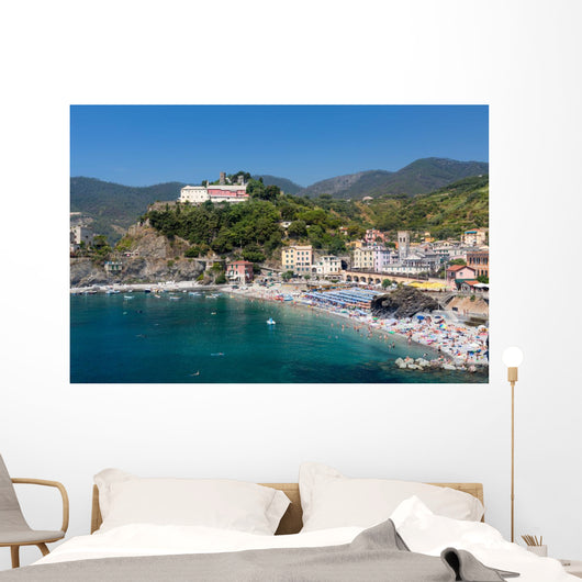 Monterosso al Mare, Cinque Terre, Italy on a summer day Wall Mural