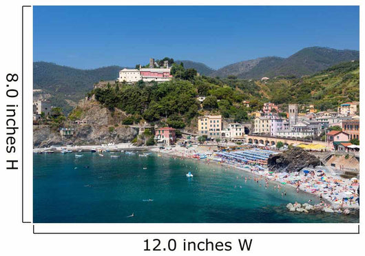 Monterosso al Mare, Cinque Terre, Italy on a summer day Wall Mural