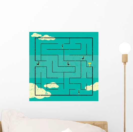 Finding the Path to Success Wall Mural