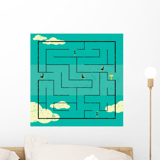 Finding the Path to Success Wall Mural