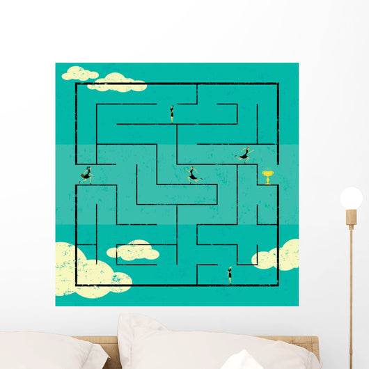 Finding the Path to Success Wall Mural