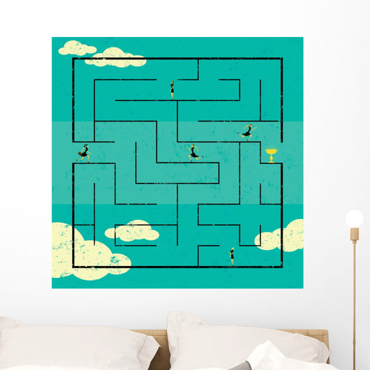 Finding the Path to Success Wall Mural