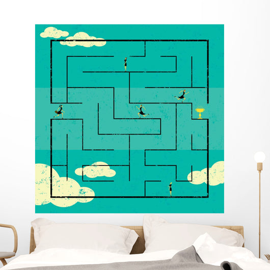 Finding the Path to Success Wall Mural