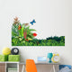 Butterflies and garden Wall Decal