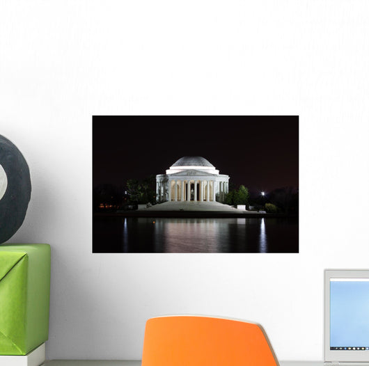 Jefferson Memorial at Night Wall Mural