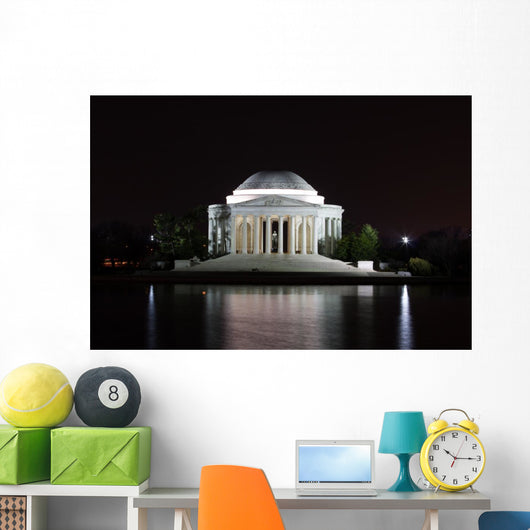 Jefferson Memorial at Night Wall Mural