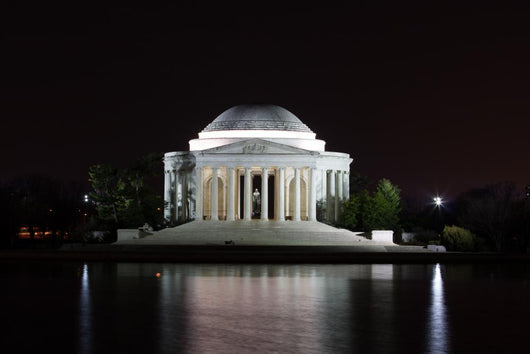 Jefferson Memorial At Night Wall Decal 2
