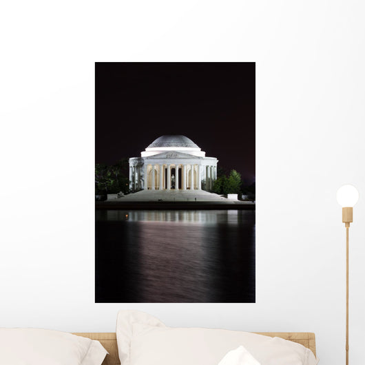 Jefferson Memorial at Night Wall Mural