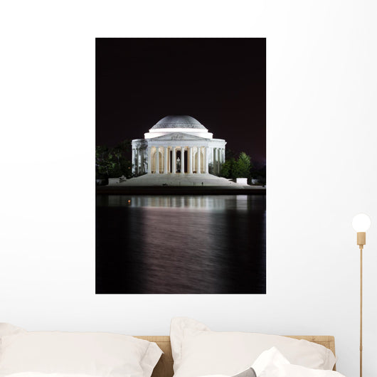 Jefferson Memorial at Night Wall Mural