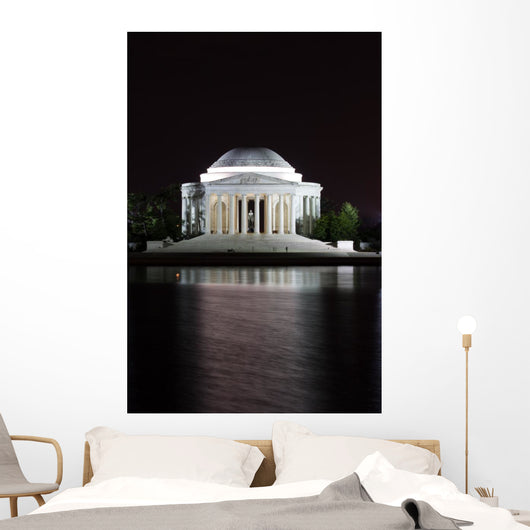 Jefferson Memorial at Night Wall Mural