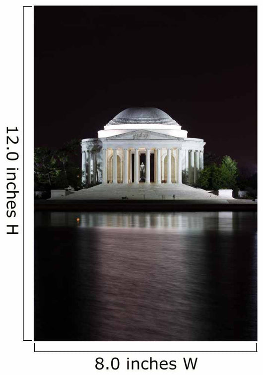 Jefferson Memorial at Night Wall Mural