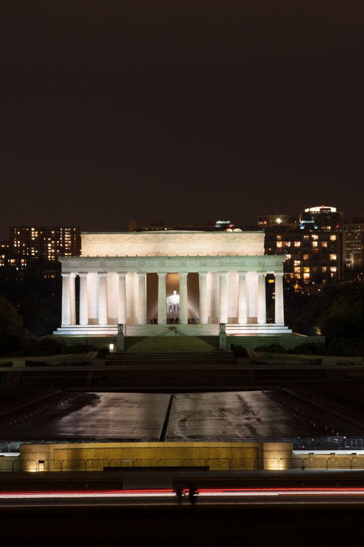Lincoln Memorial At Night Wall Decal