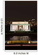 Lincoln Memorial at Night Wall Mural