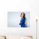 Happy smiling businesswoman in glasses Wall Decal