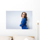 Happy smiling businesswoman in glasses Wall Decal