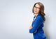 Happy Smiling Businesswoman In Glasses Wall Decal