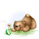 Teddy Bear And Dandelion 2 Wall Decal