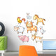 Cartoon Farm Animals Wall Stickers Wall Decal
