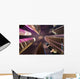 Skysrapers in Singapore during night hours Wall Mural
