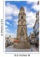 The iconic Clerigos Tower in the city of Porto, Portugal Wall Mural
