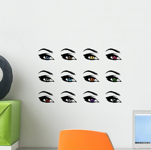beautiful eyes, devilish eyes Wall Decal