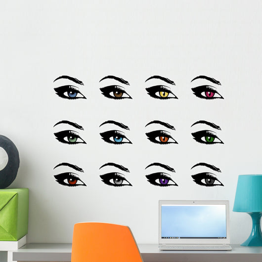beautiful eyes, devilish eyes Wall Decal