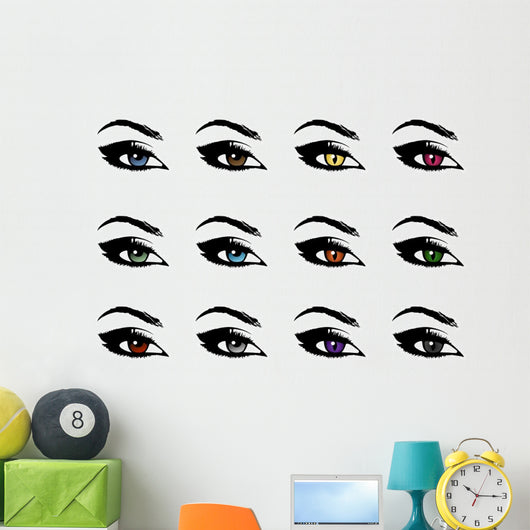 beautiful eyes, devilish eyes Wall Decal