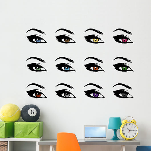 beautiful eyes, devilish eyes Wall Decal