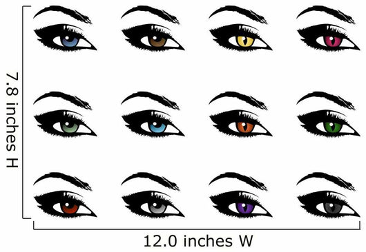 beautiful eyes, devilish eyes Wall Decal