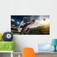 Professional baseball player in action Wall Mural