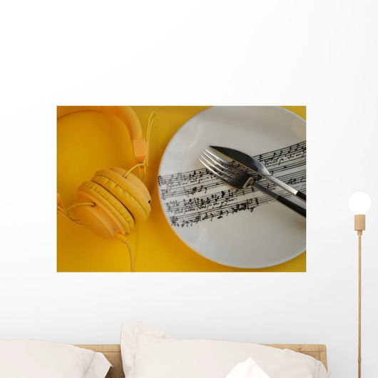 Serving Music for Dinner - Music is Everywhere Lifestyle Concep Wall Mural