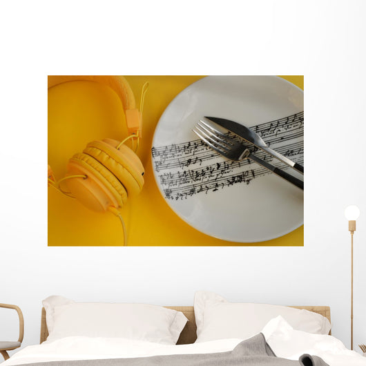 Serving Music for Dinner - Music is Everywhere Lifestyle Concep Wall Mural