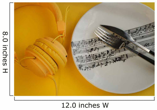 Serving Music for Dinner - Music is Everywhere Lifestyle Concep Wall Mural