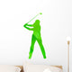 Abstract Golfer Silhouette Wall Decal