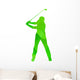 Abstract Golfer Silhouette Wall Decal