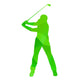 Abstract Golfer Silhouette Wall Decal
