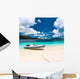 Tropical Beach Seychelles with Wall Decal
