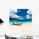 Tropical Beach Seychelles with Wall Decal