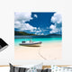 Tropical Beach Seychelles with Wall Decal