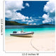 Tropical Beach Seychelles with Wall Decal