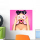 Girly Glamourous Doughnuts Wall Mural