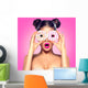 Girly Glamourous Doughnuts Wall Mural