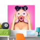 Girly Glamourous Doughnuts Wall Mural