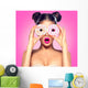 Girly Glamourous Doughnuts Wall Mural