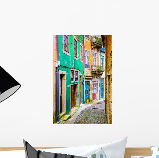 Alleyway in Porto, Portugal Wall Mural