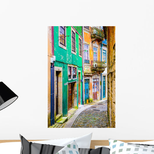 Alleyway in Porto, Portugal Wall Mural
