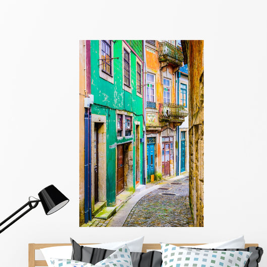 Alleyway in Porto, Portugal Wall Mural