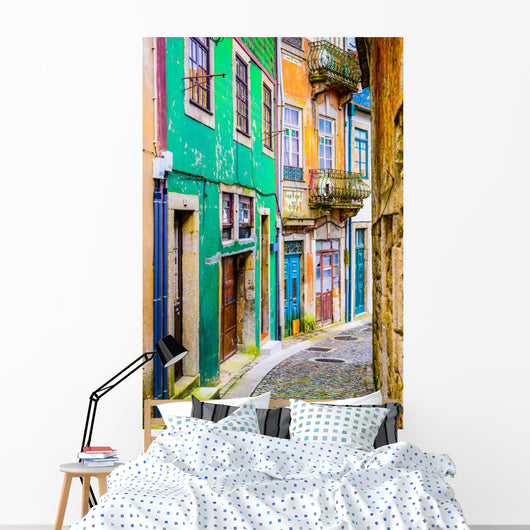 Alleyway in Porto, Portugal Wall Mural