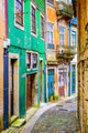 Alleyway In Porto, Portugal Wall Decal
