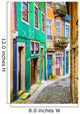 Alleyway in Porto, Portugal Wall Mural